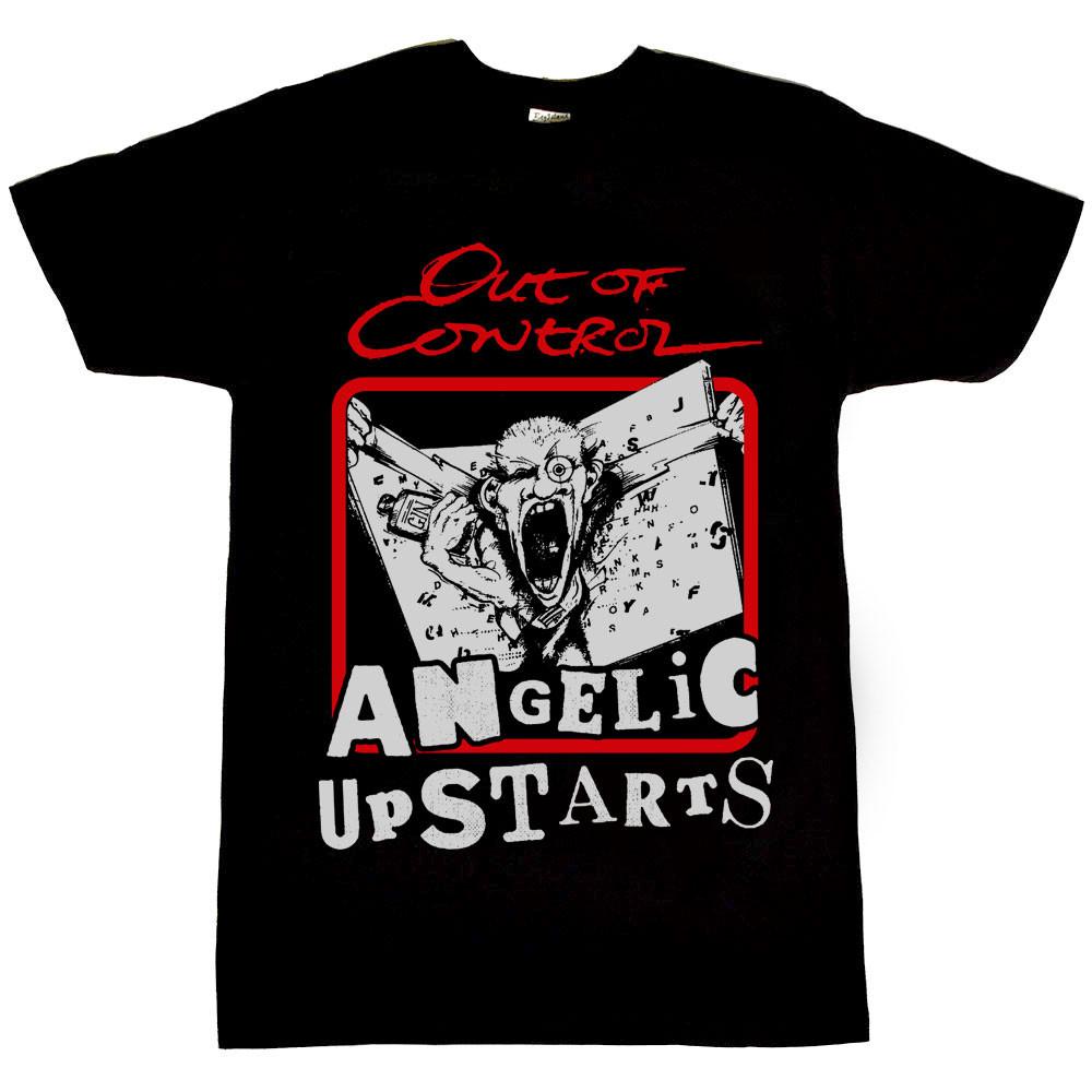 NEW Angelic Upstarts Out of Control Heavy Cotton Black S-5XL T Shirt MC847 M