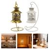Decorative Iron Birdcage Lanterns Tealight Candle Stand With Hollowout Motifs For Outdoor Indoor Ambiances Lighting