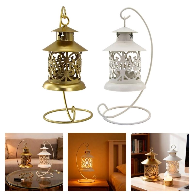 Decorative Iron Birdcage Lanterns Tealight Candle Stand With Hollowout Motifs For Outdoor Indoor Ambiances Lighting