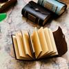 Handmade Leather Travel Journal - Customizable Retro Notebook with Simple Cover