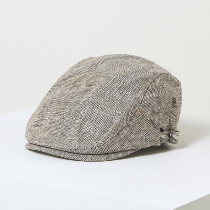 DakS Men S Brown Logo Hunting Cap Dbhe4e754w3