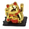 2 Inch Lucky Fortune Cat Vivid Lovely Solar Fortune Cat Statue for Decorating Front Desk Car Business Openings