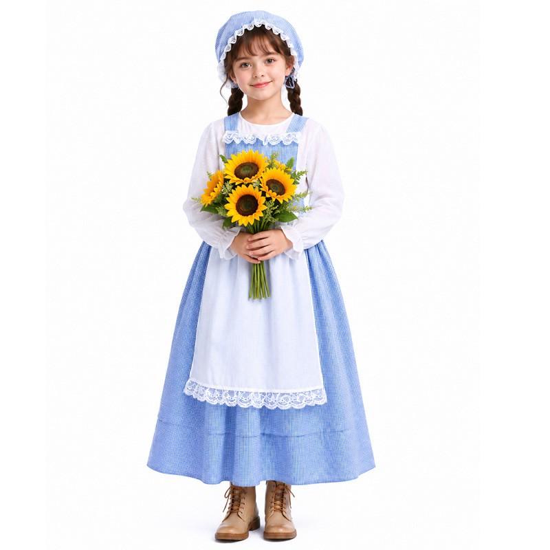 Wizard Of Oz Dorothy Alice Cosplay Dress Women Fantasy Costume Halloween Party Role Play