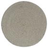 VidaXL Napperons 6 pcs Gris Plain 38 cm Rond Coton