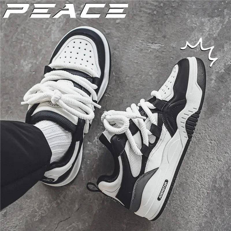 

Модная обувь. Мужские модные туфли с толстой подошвой, цветные, нескользящие и удобные для катания на скейтборде, для прогулок на свежем воздухе. 39