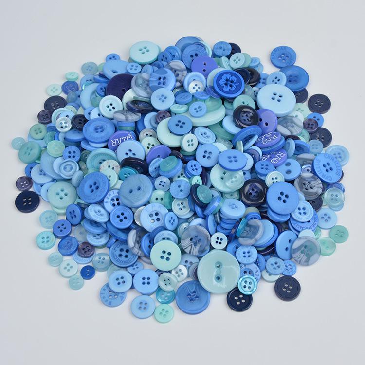 Available Now! Mixed Color Round Resin Buttons for DIY Crafts – Ideal for Handmade Button Art and Floral Designs.