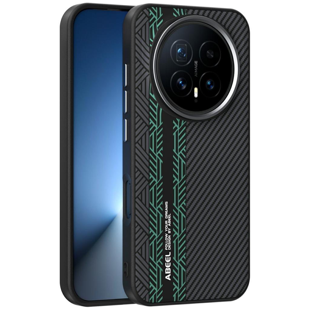 ABEEL Pro Honor Magic8 5G Magnetický kryt PC + TPU + Hliníková slitina + PU kůže Tenký zadní kryt telefonu