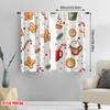 2 Stück 2D-Ebene Druck Beliebte Vorhangpaneele Weihnachtssüßigkeiten Feiertagsfestlich (2) Vielseitiges, strapazierfähiges Polyester (ohne Stange)