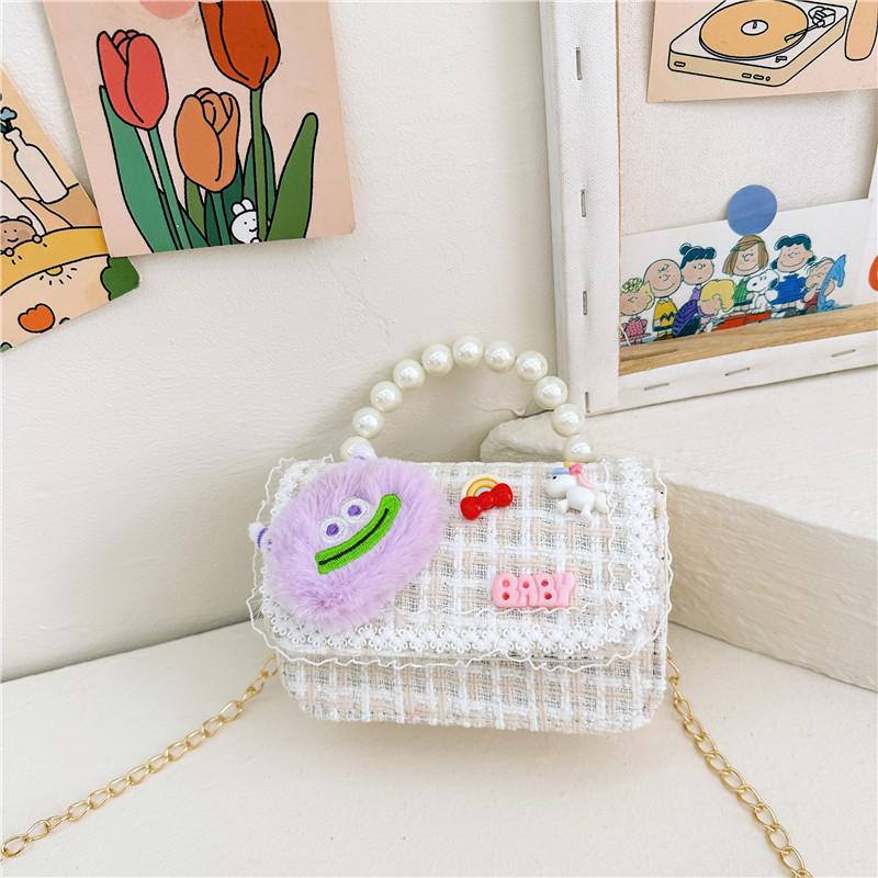 Childrens Bag Cartoon Girl Portable Mao Mao Strange Shoulder Slung Small Bag