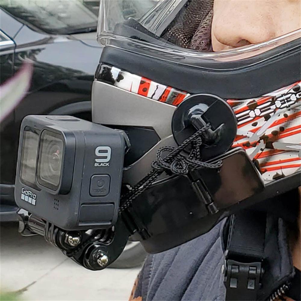 Motorcycle Helmet Chin Mount For GoPro Hero 10 9 8 7 Insta360 One R X5 X4 X3 X2