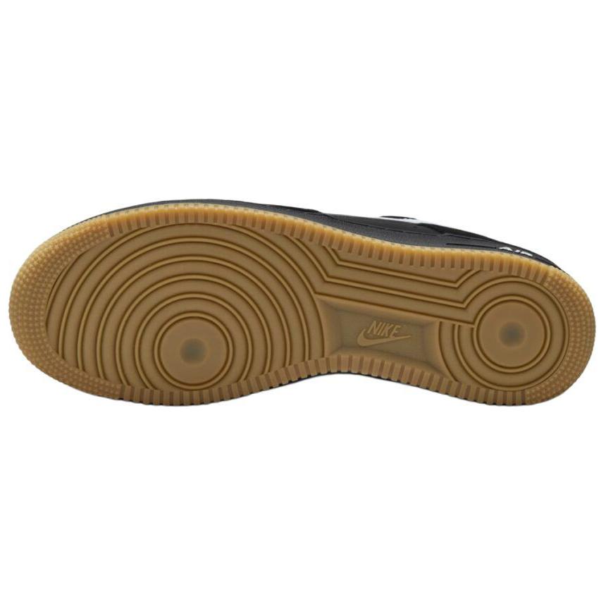 New Nike Air Force 1 Low '07 LV8 Black Gum Light Brown White