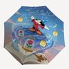 1pc Mickey's Magical Evening Durable Cartoon Folding Umbrella, Portable 3-Fold Compact Umbrella for Men and Women, Suitable for Travel or Da