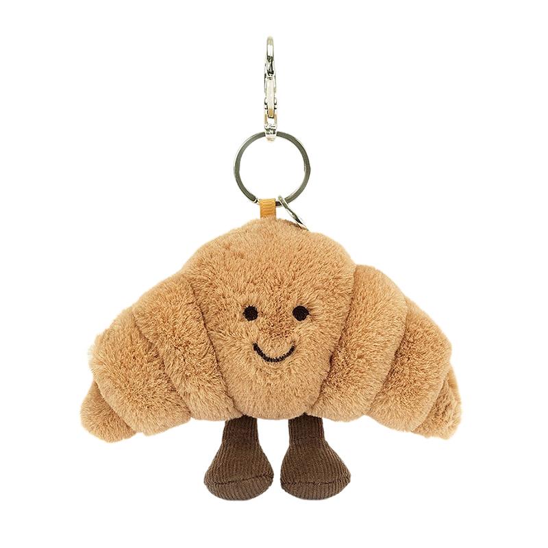 JELLYCAT Fun Food Croissant Ornament Doll Plush Pendant 8cm High