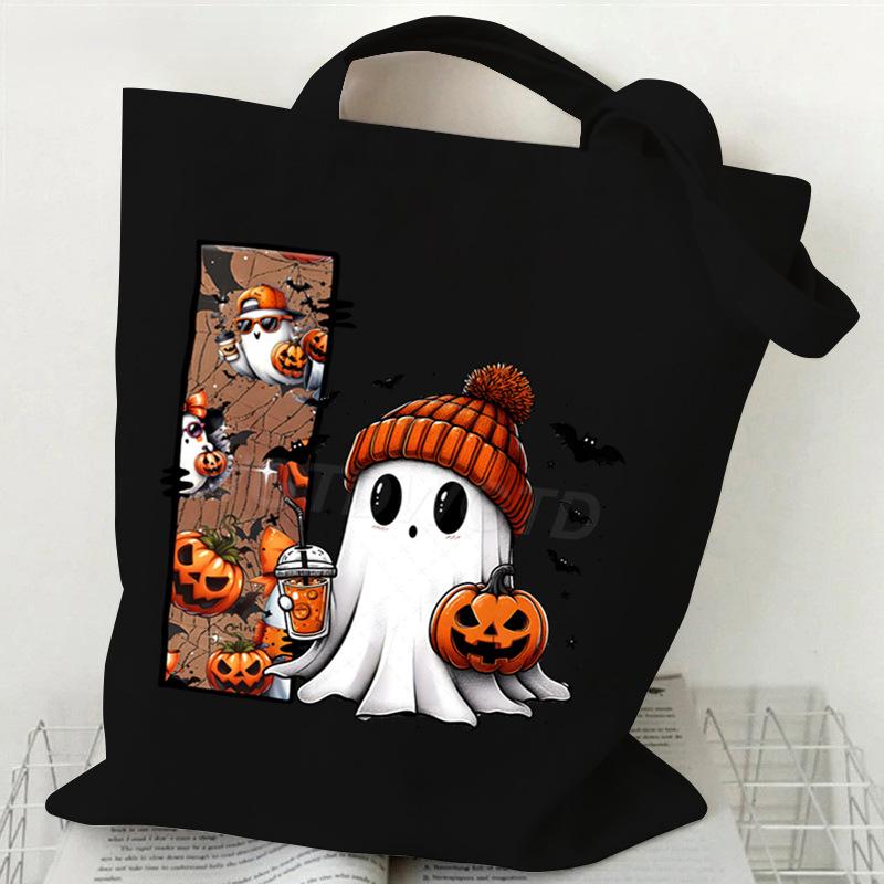 26 Letters Personalized Printing Trend Handbag Commuter Shoulder Bag Canvas Bag