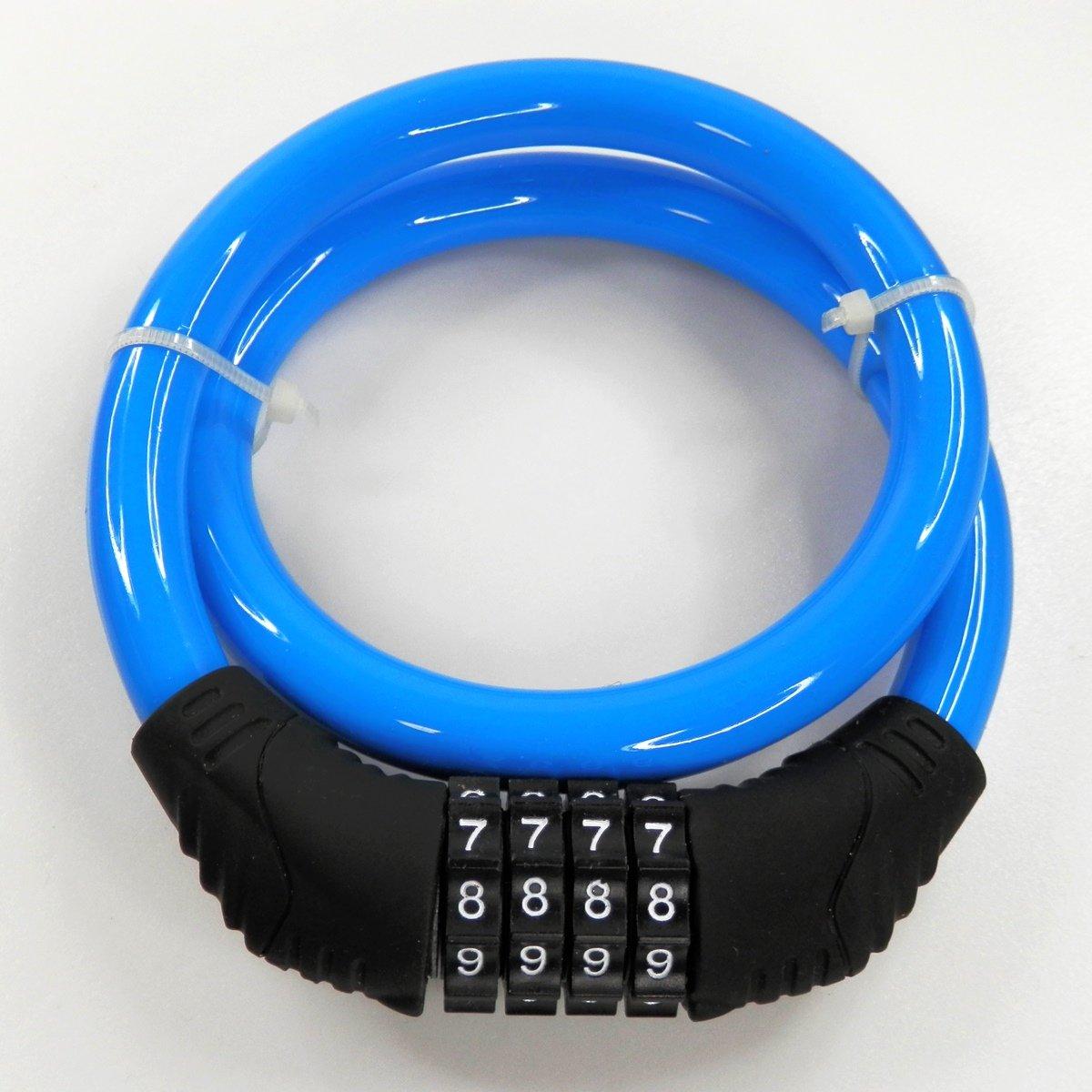 PeachCraft CYCLKD4002 Bicycle Cable Lock Wire Lock Dial Type 4