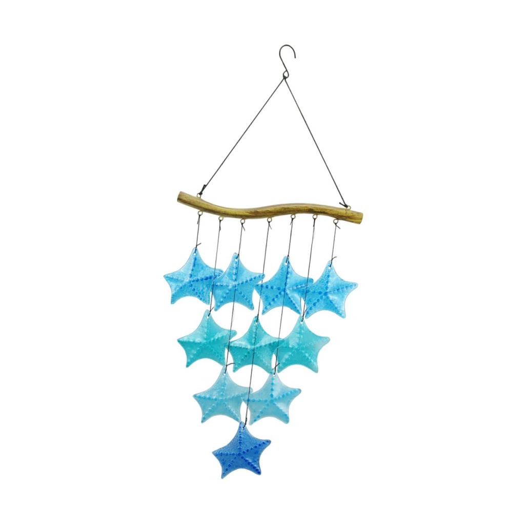 Glass Wind Chime Unique Gift for Grandmother Mother Friends Handcrafted Outdoor Decor for Garden Outside Porch Patio Backyard