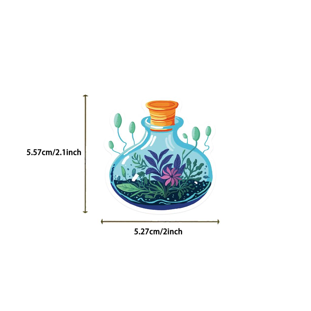 50PC Medicine Bottle Stickers Colorful Graffiti Cell Phone Ipad Notebook Computer Guitar Decoration Waterproof Stickers