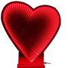 3D Valentine Heart LED Tunnel Light: Luminous Mirror Decoration for Party Atmosphere