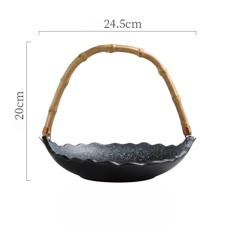 Creative Handheld Hanging Plate Featured Platter Ceramic Sushi Sashime Plate