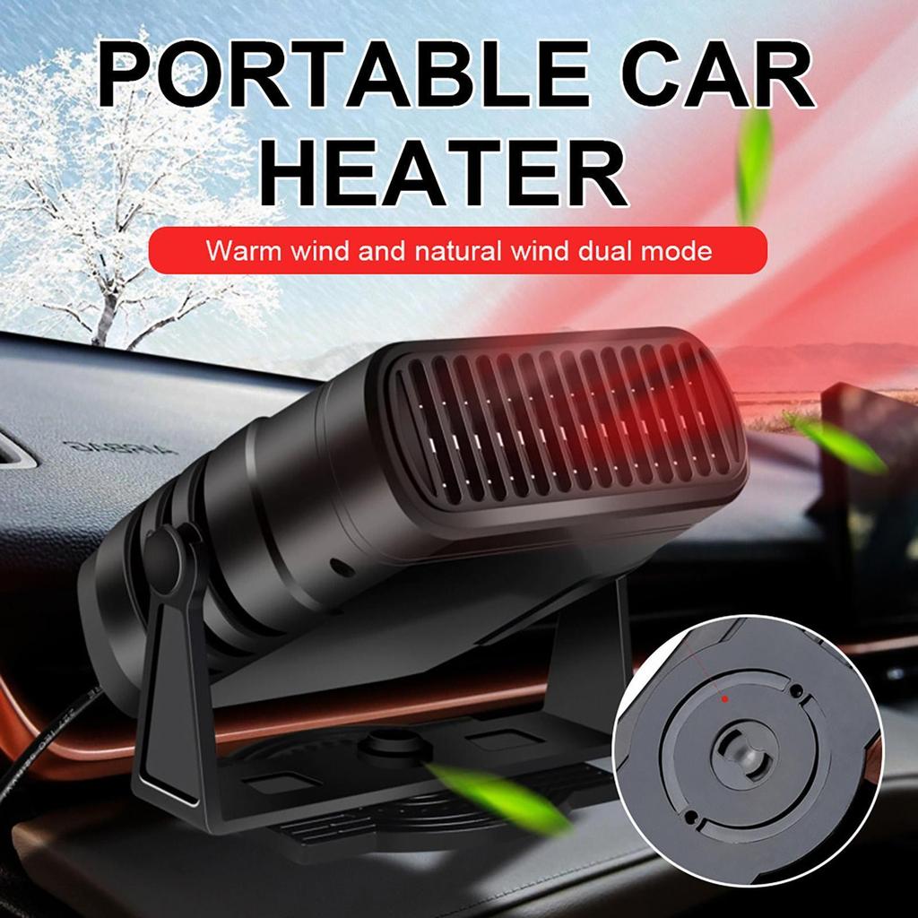 120W Car Heater 12V Portable Car Heater Fan 2 IN 1 Electric Cooling Heating Auto Windshield Defroster Car Anti-Fog Heater