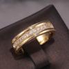 European & American Style Gold-Plated Copper Ring - F433
