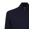Polo Ralph Lauren Solid Color Zip Neck Long Sleeve Wool Sweater Men sweater Navy-Blue 710876719-001