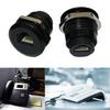 RJ12 6P6C Female Panel Mount Sockets Threaded Installation Kit for DSL Splitter Communication Systems
