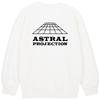 ASTRAL PROJECTION Signature Logo Loose Fit Sweatshirt_White