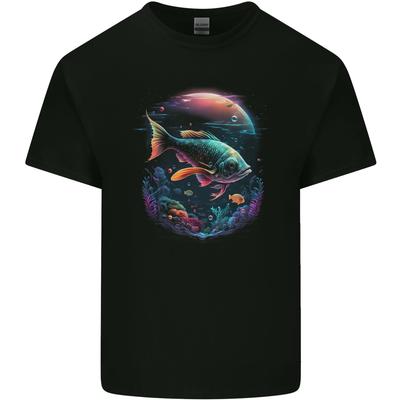 Fantasy Space Fish Unisexs Light Cotton TShirt