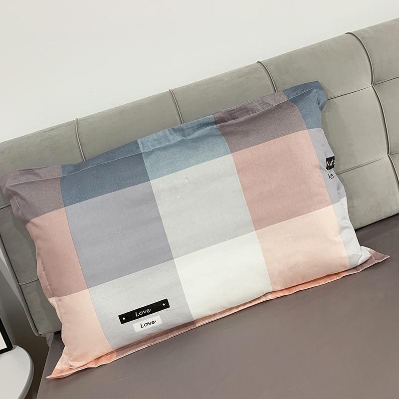 2 Stück Reine Baumwolle Kissenbezug Studentenwohnheim Nicht-Pilling Nicht-Ausbleichend Weiche Cartoon Kissenbezüge