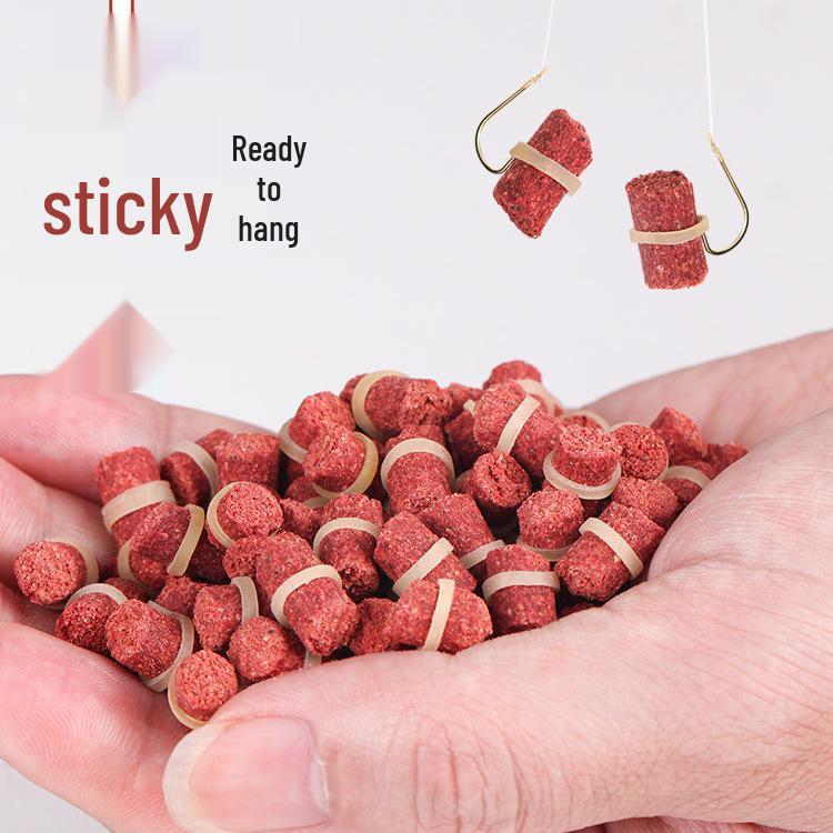 Red Worm Earthworm Pellet Groundbait for Wild Carp and Crucian Fishing