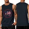 Men's Loose Fit Casual Summer Sleeveless Tank Top with Flag Print Suitable for Daily Wear and Outdoor Activities