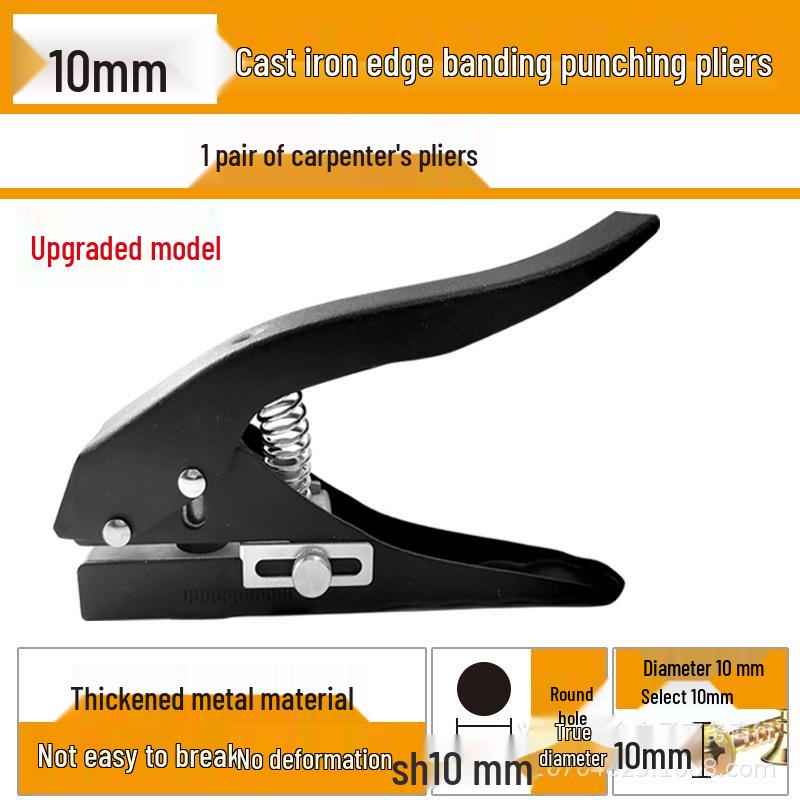 Handheld Punch Tool: New Edge Flat Bevel Woodworking Pliers with Durable Metal Handle