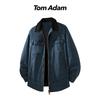 TOM ADAM Men's American Trend Rivet Design Lapel Jacket