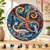2D Flat Acrylic Sunshine Catcher, Indigenous Style Crocodile Ocean Totem Theme Sunshine Catcher, Home Garden Decor, Suitable for Christmas, Thanksgivi