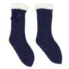 Navy Blue Cable Knit Socks