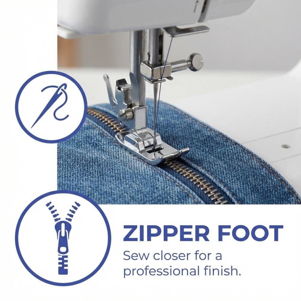 11Pcs Practical Multifunction Sewing Machine Presser Foot Household Durable Presser Foot Set Overlock Foot Daily Sewing