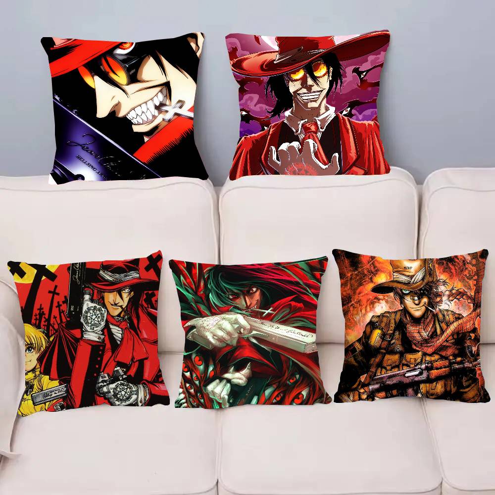Anime H-Hellsing Pillow Case Sofa Cushion Cover Room Home Decoration