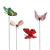 Bonsai Ornaments Garden Decoration Artificial Butterfly with Rods Fake Butterflies Simulation Color