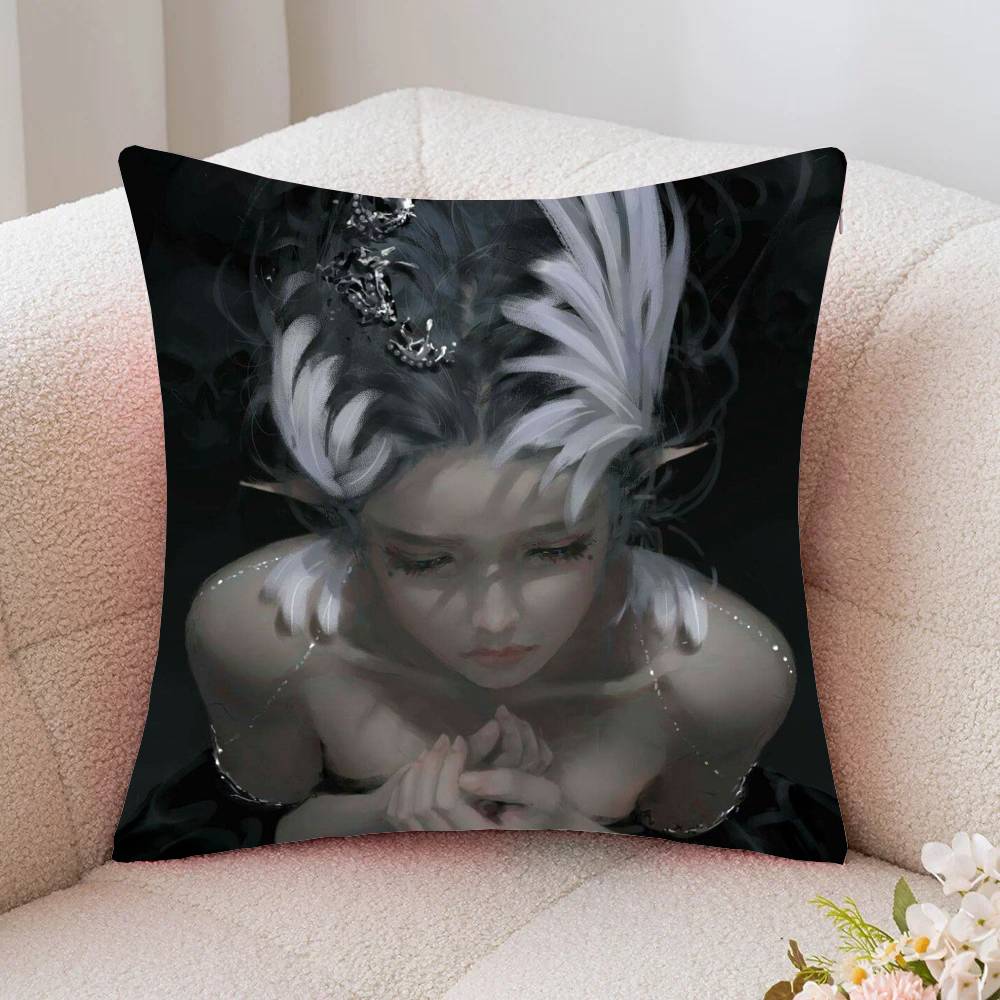 Ice P-Princess Anime G-Ghost Blade Pillow Case Fashion Square Pillowcase Bedroom Sofa Room Ins Decoration Leisure