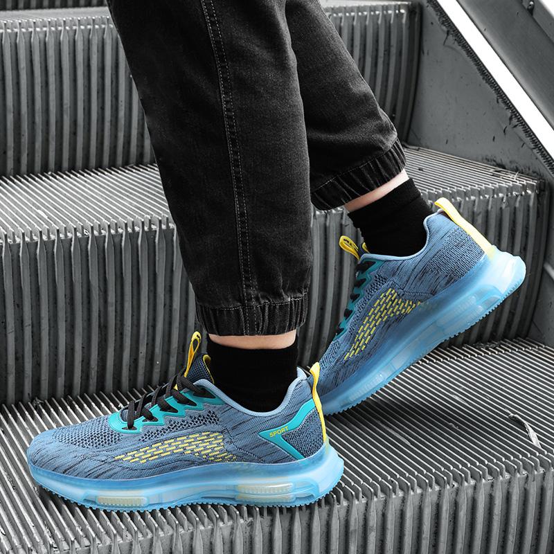 Summer Hot Selling Mesh Mens Sports Shoes Low Cut Practical Support Running Shoes Elastic Cushioning Lightweight Walking Shoes