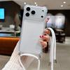 Crossbody Lanyard Shockproof Case For iphone 17 Air 16 16E 15 14 13 12 11 Pro Max Plus Silicone Soft TPU Clear Back Cover