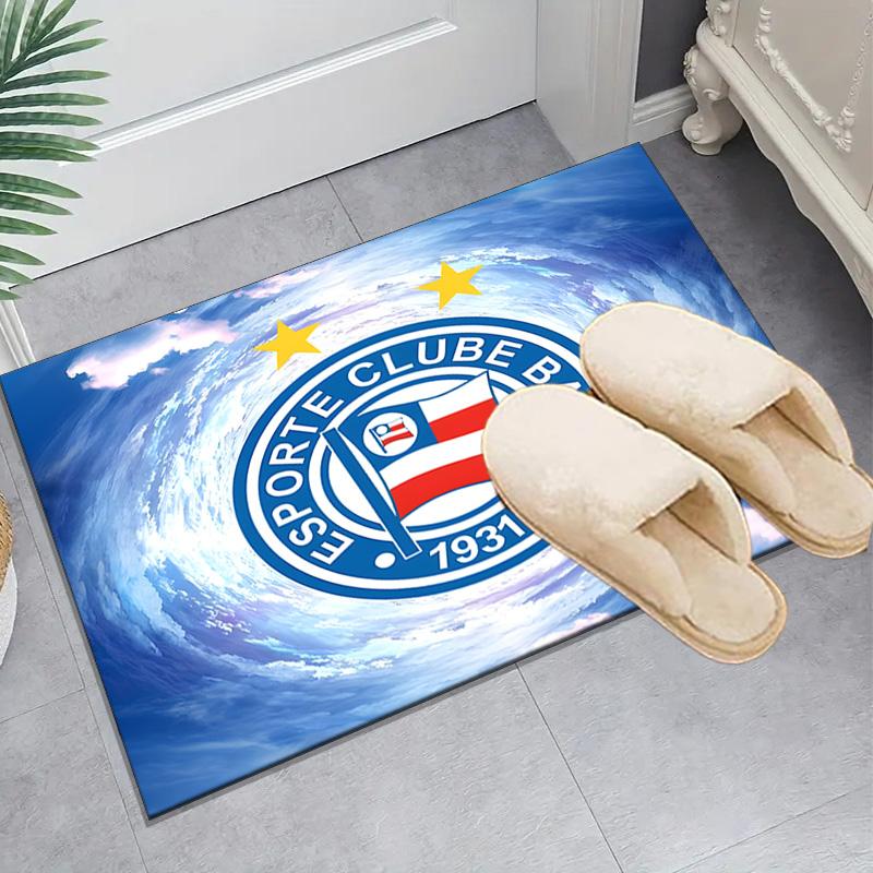 1PC Esporte Clube Bahia Rug Game Carpet, Floor Mat for Bedroom Living Room Entryway Rug, Home Decor Idea Gift for Christmas birthday