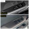 Car Inner Armrest Window Lift Switch Panel / Handle Bowl Frame Cover Trim ABS Carbon Fiber Accessories Fit For MG 4 EV  2024