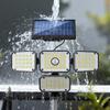 336LED Solar Wall Light Outdoor Motion Sensor Waterproof with Remote Control and 3 Adjustable Modes for Garden and Porch