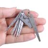 7Piece Stainless Steel Tapered Ruler Set Pocket Sized Gaps Gauge for Engineering Precise Measurement and DIYer Projects