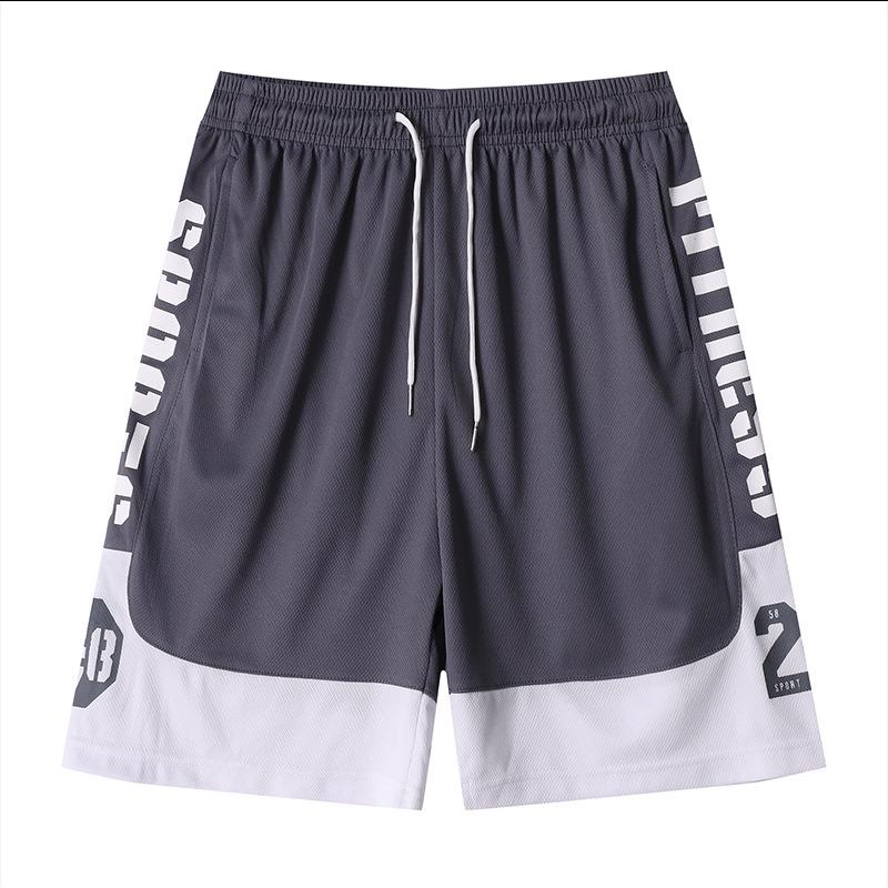 

Мужские быстросохнущие летние спортивные шорты больших размеров для фитнеса и баскетбола 3XL серый