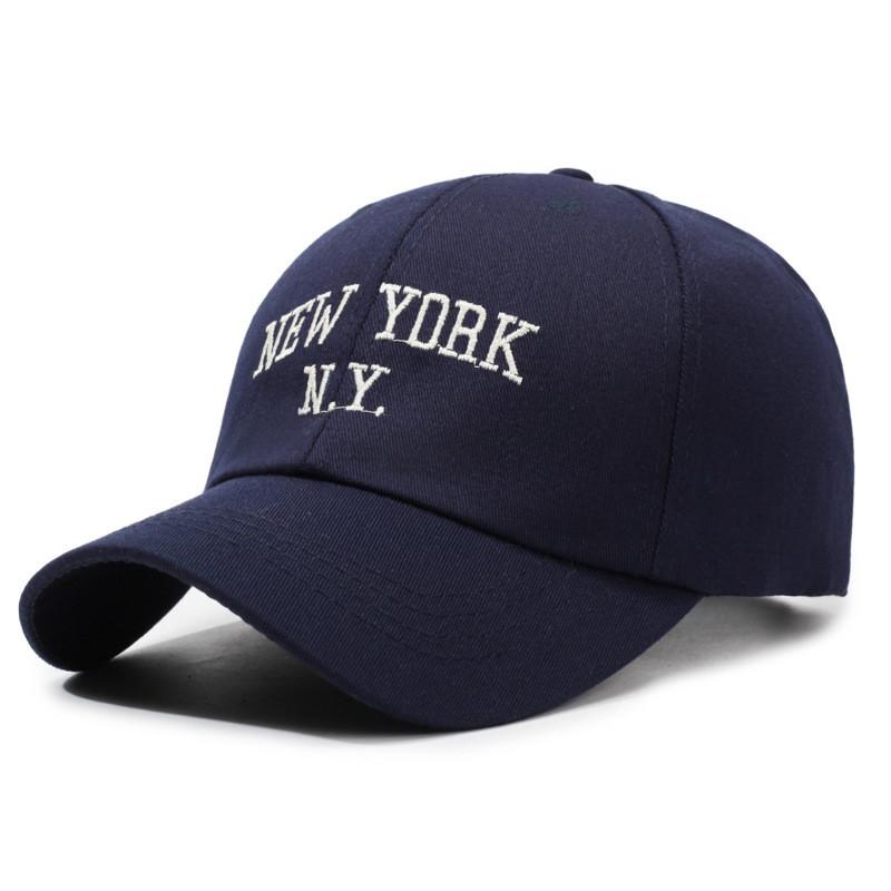 New York Letter Ny Embroidery Baseball Cap Sun Protection Breathable Peaked Hat