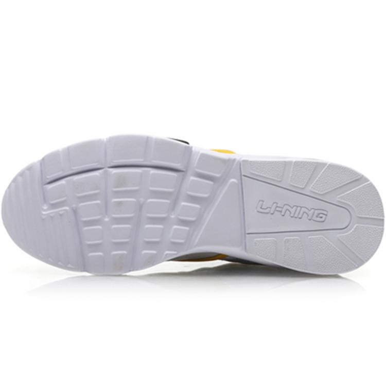 Li Ning Mesh Classic Cushioning Slip Resistant Low top Casual Shoes Men's Black White AGCP219-2