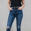 PU Material Women's Leather Belt Needle Buckle Casual Waist Belt  Pants Decoration